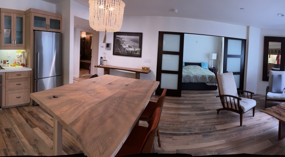 **$0 DEPOSIT OPTION**LIVE IN LUXURY BLOCKS FROM THE BEACH!!!  STUNNING 1 BED/1 BATH IN SECURED BUILDING WITH BALCONY, PARKING INCLUDED & WASHER/DRYER  