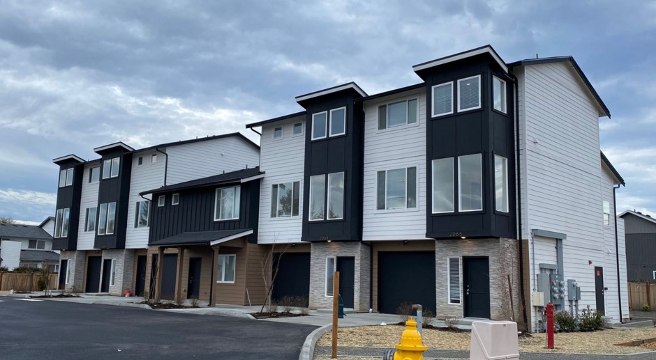 Beautiful, spacious brand-new townhome in Auburn with 4 bedrooms, 3 bathrooms and a garage!