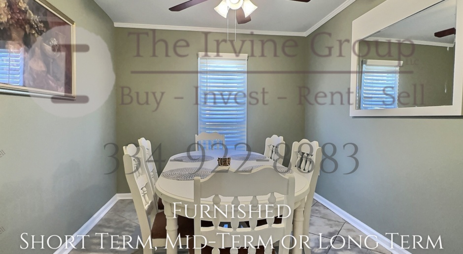 Furnished Short Term in Montgomery!!!