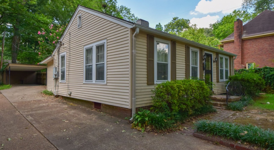 UPDATED 3 bed, 1.5 home near U of M and Memphis Botanic Garden.