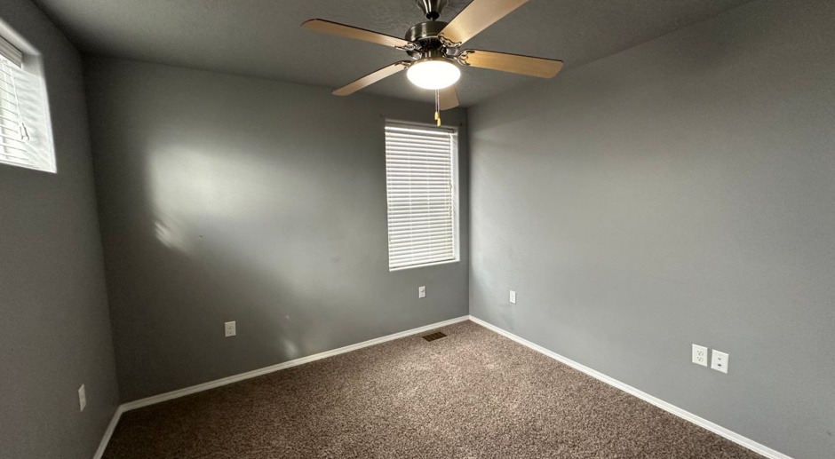Spacious and updated 4 bedroom, 2 and 1/2 bathroom, 2 story house with an office! Pets considered with deposit and pet rent.