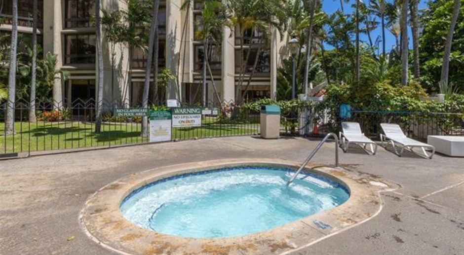1 bedroom, den with murphy bed, 1 cov parking, tropical grounds with pool, tennis courts +++++++ 