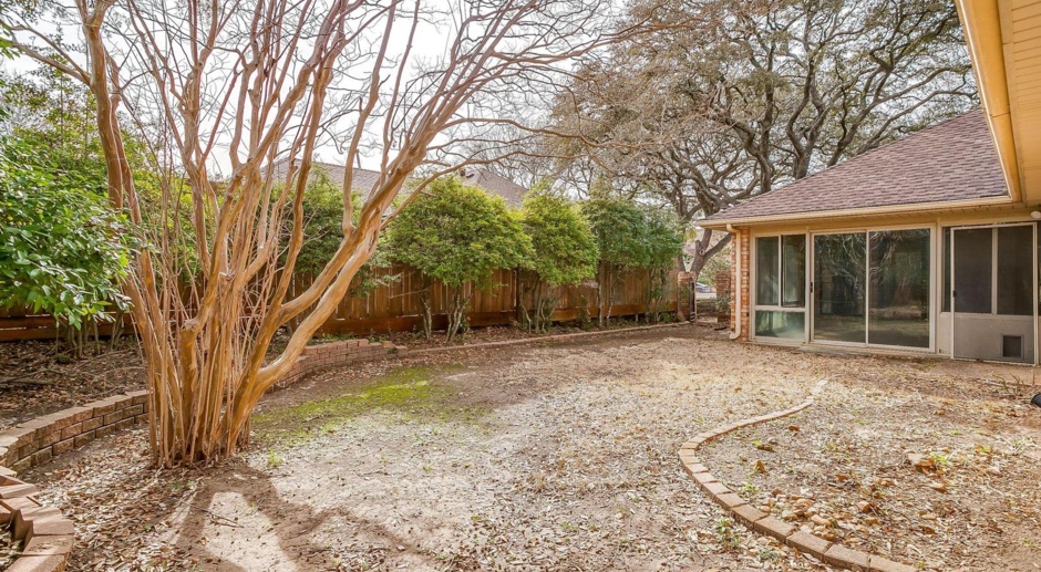 3 bed 3 bath home is settled in a quite neighborhood with gorgeous mature trees.