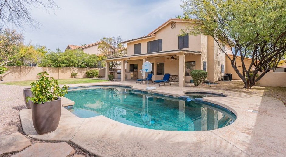 Luxurious and Spacious 5 Bed/3.5 Bath w/Pool in Desirable Scottsdale Location