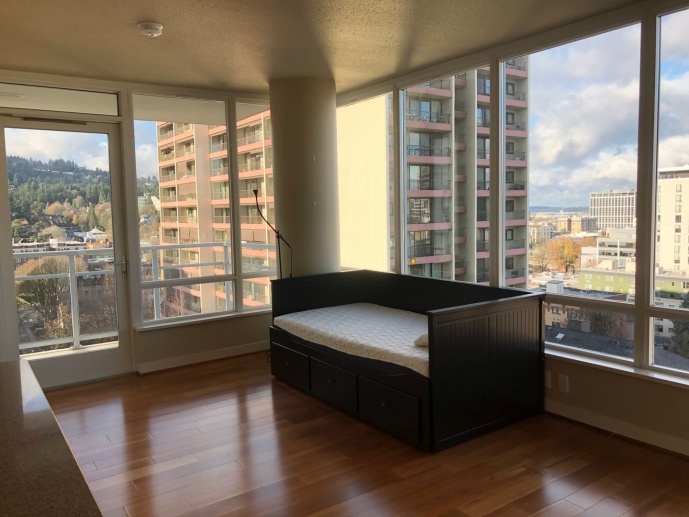 1 Bedroom in the heart of Downtown with Panoramic VIEWS- W/D in unit- Parking- Hot Tub- Gym, Secured Building! 
