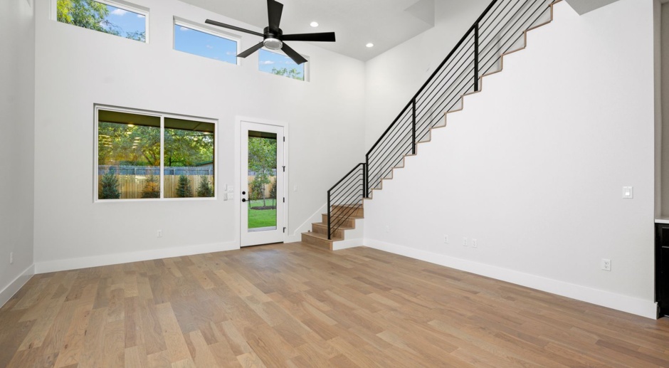 AVAILABLE: Brand new luxury home off South Congress - Designer Finishes - Fenced Yard