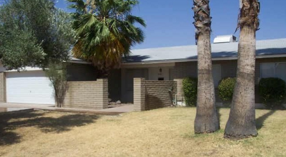 3 Bedroom + 2 Bathroom + 2 Car Garage Single Level Home in Centrally Located Phoenix