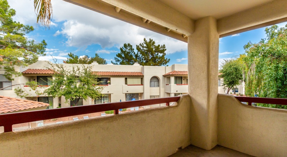 Two Bedroom Condo overlooking pool in North Central Gated Complex.